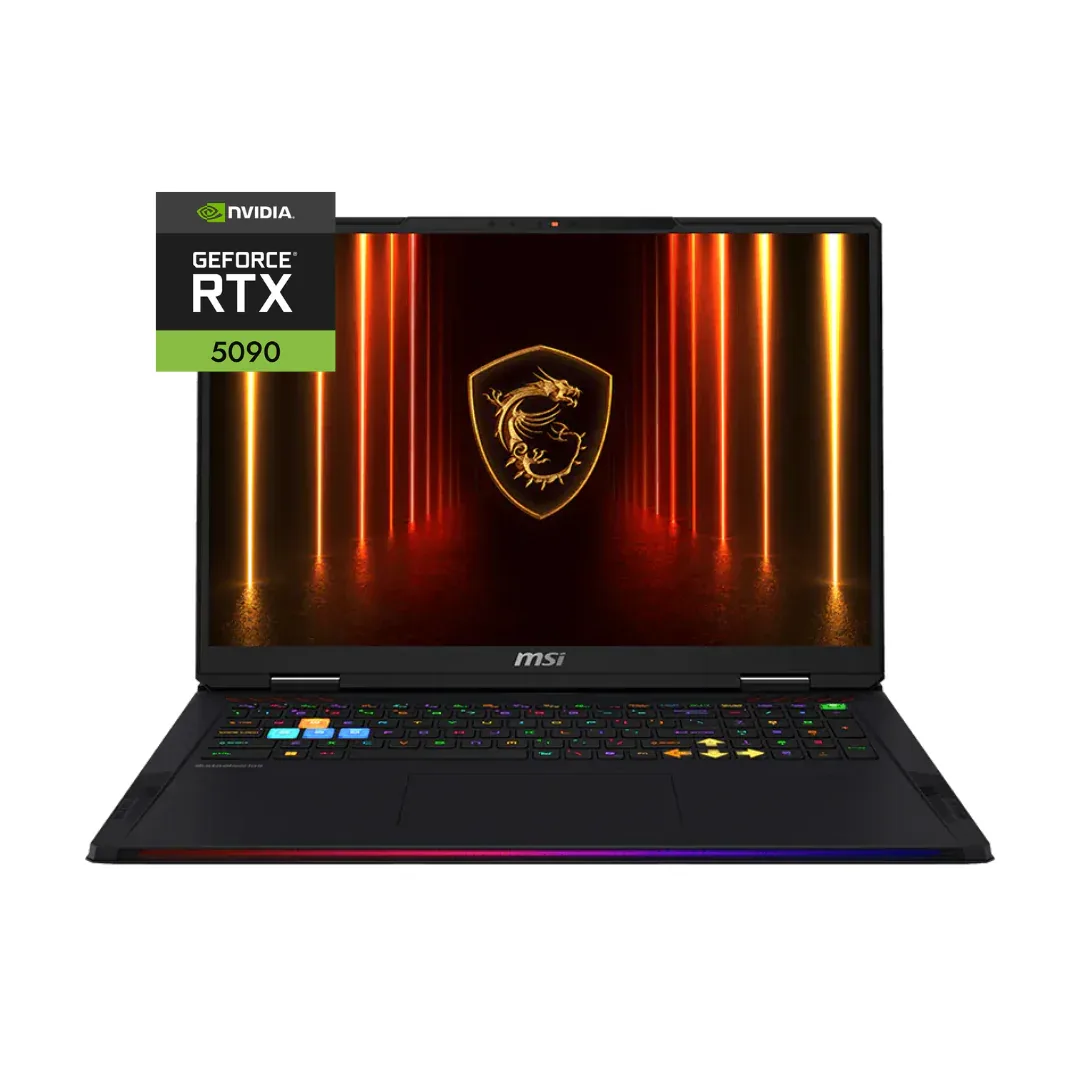 MSI Raider A18 HX | AMD Ryzen 9-9955HX3D - 64GB RAM - 2TB NVMe SSD - RTX 5090 24GB - 18" UHD+ 4K+ 120Hz | Core Black