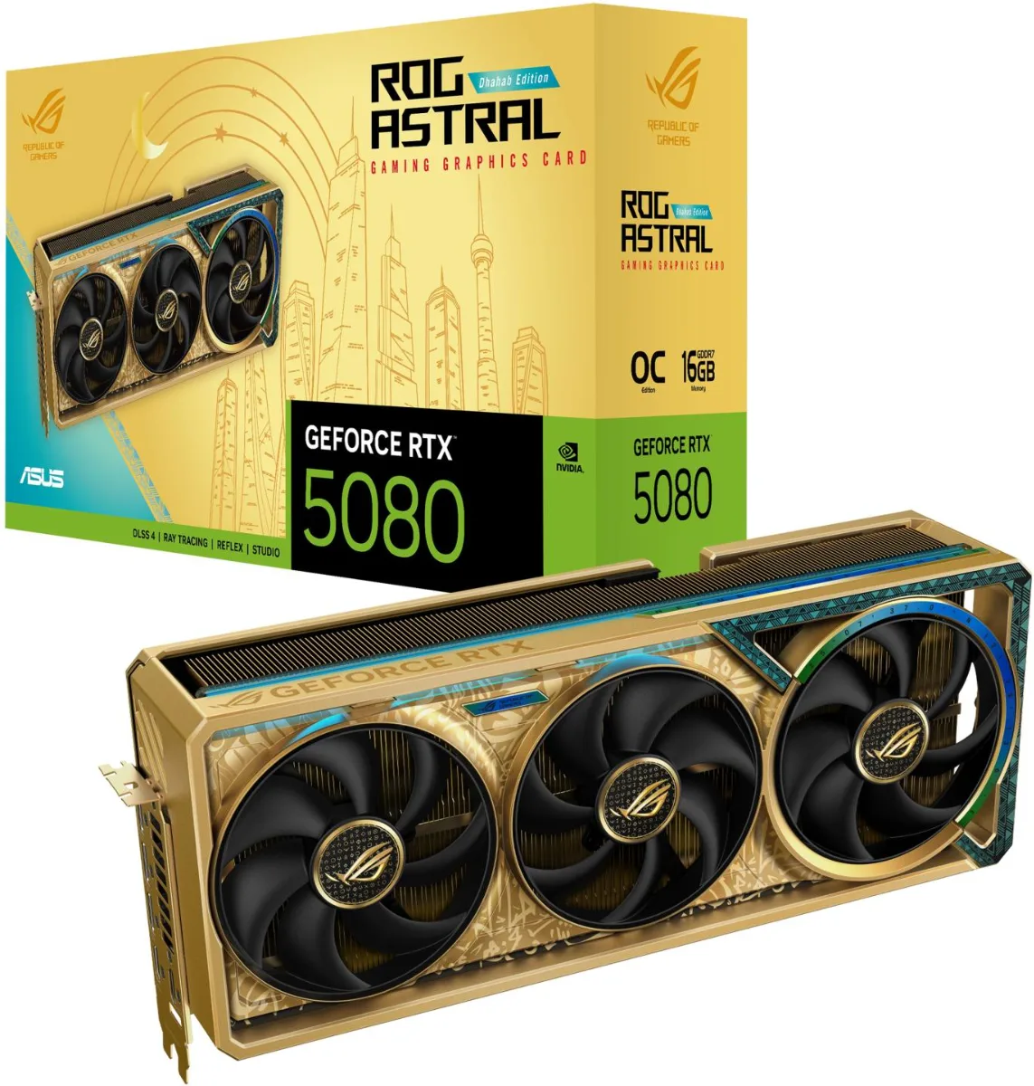 ASUS GEFORCE RTX 5080 ROG ASTRAL 16GB OC GOLD EDITION
