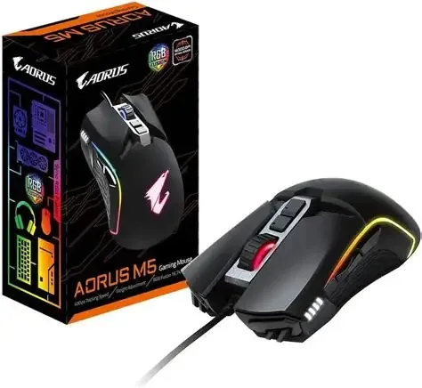 GIGABYTE AORUS M5 RGB GAMING MOUSE BLACK