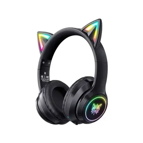ONIKUMA B90 RGB CAT EAR WIRELESS GAMING HEADPHONE - BLACK