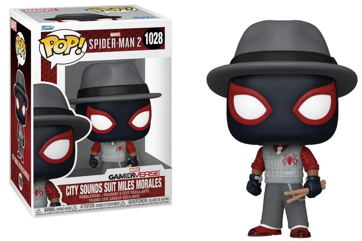 Funko POP 1028 - Spider-Man Miles Morales (City Sounds)