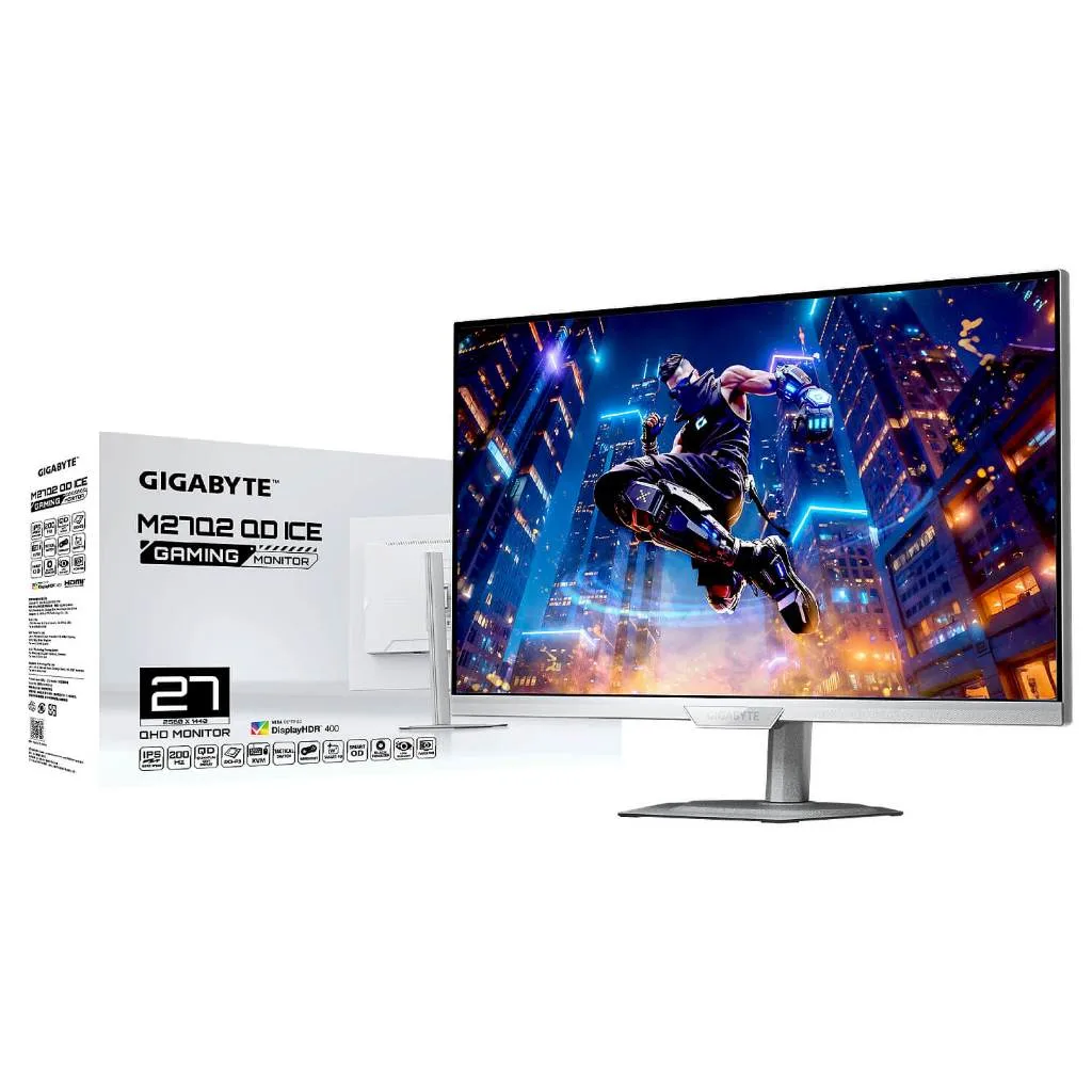 GIGABYTE MO27Q2A-ICE 27 2K QHD (2560x1440) 280Hz QD-OLED Gaming Monitor - White