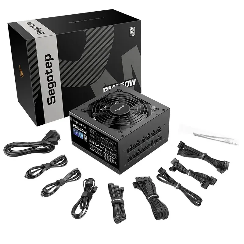 SEGOTEP PM850W 80 PLUS Platinum Fully Modular ATX 3.1 Power Supply - Black